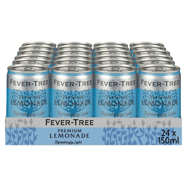Fever-Tree Refreshingly Light Premium Lemonade 24 x 150ml cans - British product