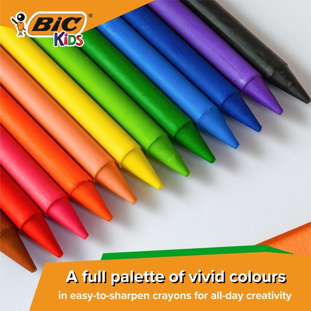 BIC Kids Plastidecor coloring crayons 12 pack - British product