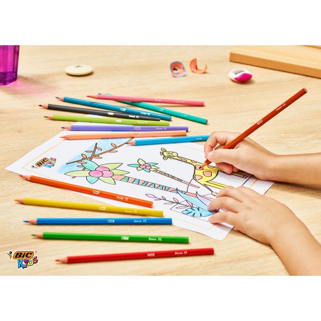 Bic Kids Tropicolors colouring pencils 24 pack - British product