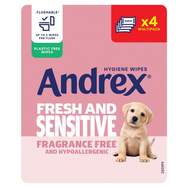 Andrex Fresh and Sensitive Hygiene Wipes 120 Pack - British product