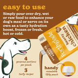 Forthglade chicken bone broth topper for dogs, UK brand