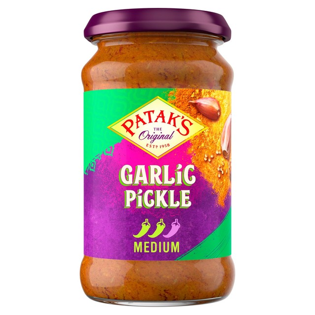 Pataks garlic pickle 300g, imported from the UK