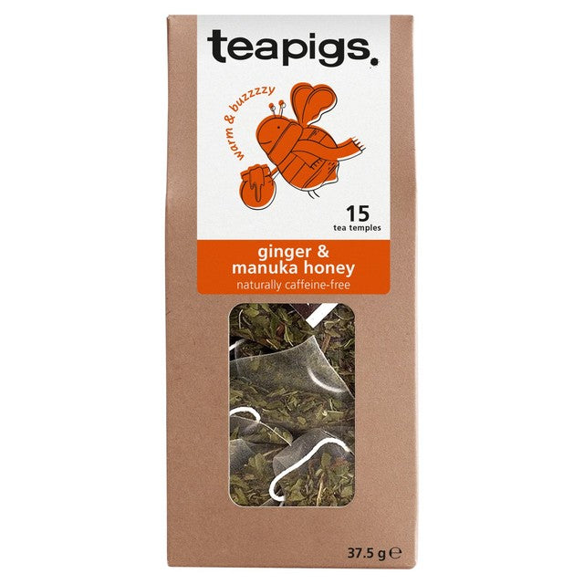 Teapigs ginger and manuka honey infusion 15 temples - British product