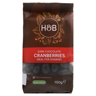 M&S Holland & Barrett Dark Chocolate Coated Cranberries 150g- Buy online at McGrocer