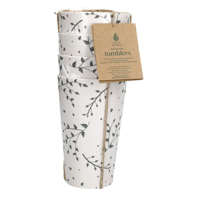 Natural Elements recycled plastic tumblers 450ml, imported from the UK