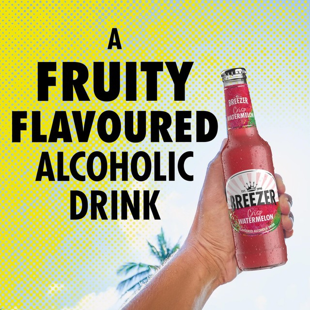 Breezer Watermelon flavoured alcoholic drink 275ml - British product