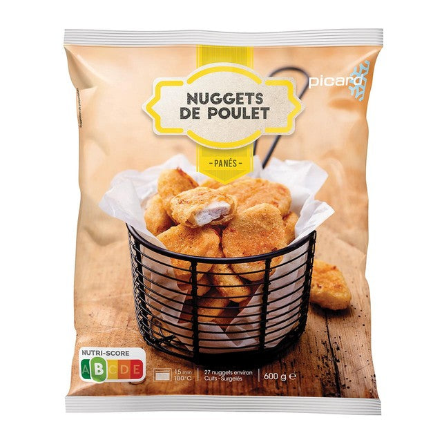 Picard battered chicken nuggets 600g, imported from the UK