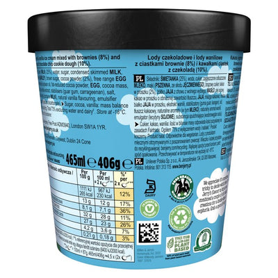 وعاء آيس كريم M&S Ben & Jerry's Half Baked Chocolate & Vanilla 465 مل - اشترِ عبر الإنترنت من McGrocer