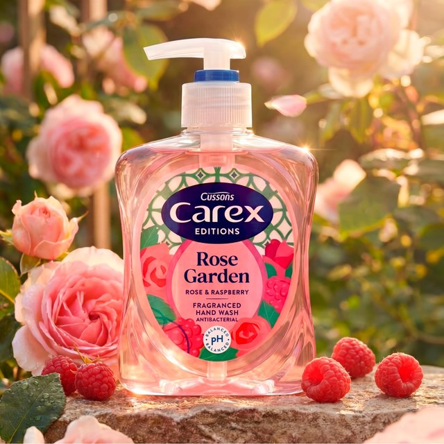 Carex Rose Garden antibacterial handwash - British product