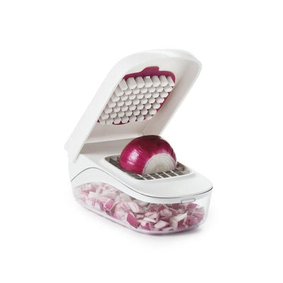 OXO SoftWorks Gemüseschneider mit Easy-Pour-Öffnung, Lebensmittelzerkleinerer