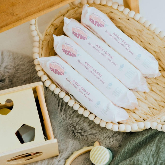 Kinder by Nature water-based wipes, UK version