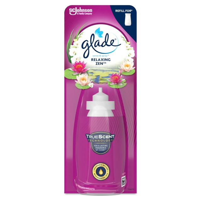Glade Relaxing Zen air freshener refill 18ml, imported from the UK