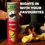 Pringles Original sharing crisps 185g, imported from the UK