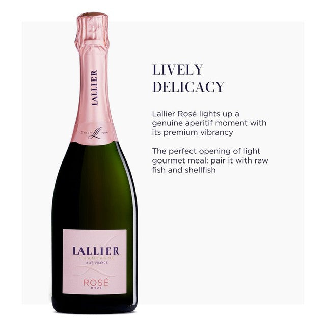 Lallier Champagne Grand Rose 75cl, UK version