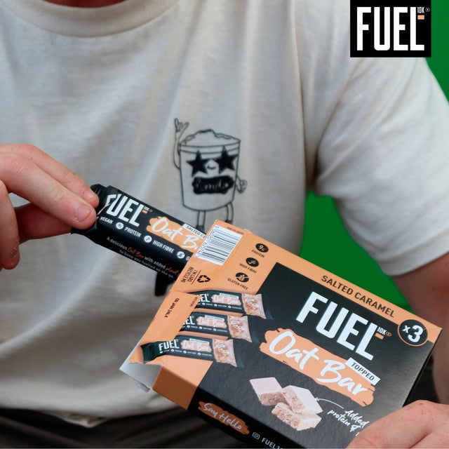 FUEL10K salted caramel protein cereal bars 3 x 45g - British product