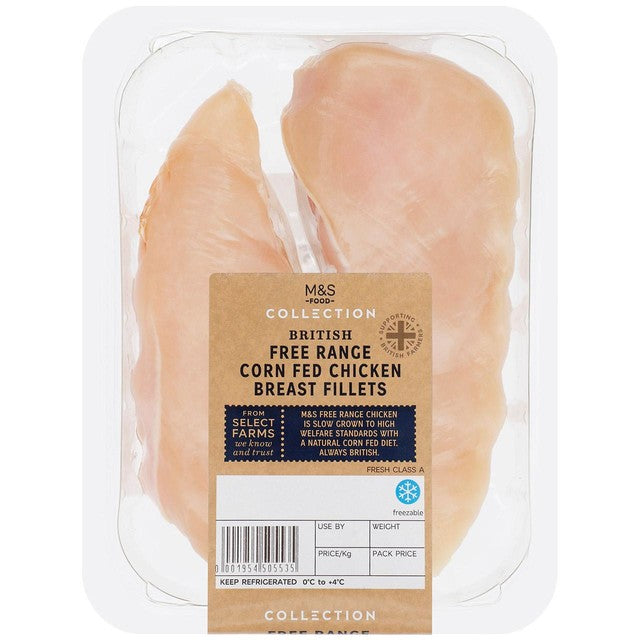 M&S British free-range chicken breast fillets 295g, imported from the UK