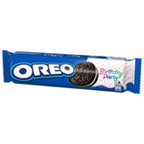 Oreo Birthday Party Sandwich Biscuits 154g, imported from the UK
