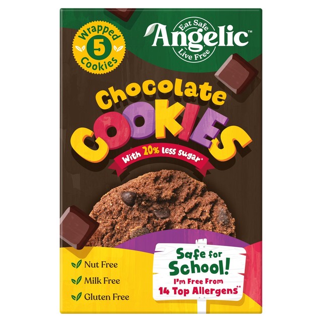 Angelic gluten free kids chocolate cookies, allergen free, UK version