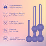 So Divine Kegel ball training set with interchangeable weights (British brand)
