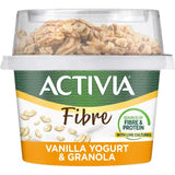 Activia Vanilla granola Breakfast Pot with Spoon Low Fat Yogurt 165g