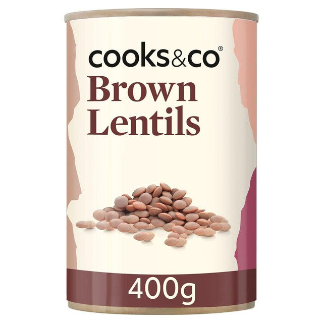 Cooks & Co canned brown lentils 400g - British product