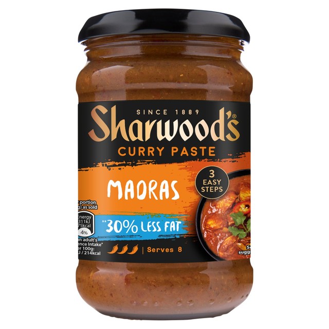 Sharwood's Madras Paste reduced fat, UK version