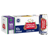 Stella Artois 0.0% alcohol-free lager in cans (British brand)