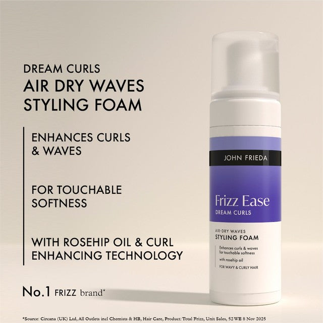 John Frieda Frizz Ease Dream Curls styling foam - British product
