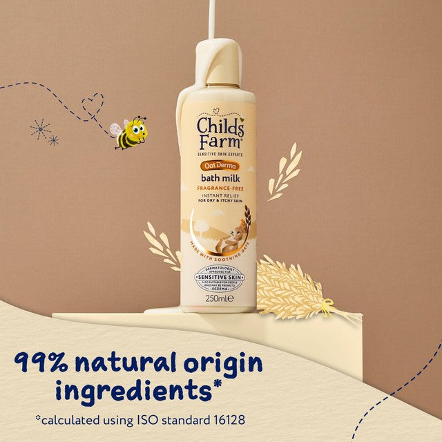 Childs Farm Bath Milk Fragrance-Free 250ml - British product