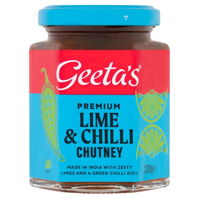 Geeta's Lime & Chilli Chutney 230g, UK version