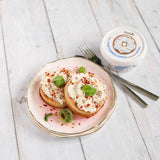 Nush almond cream cheese style spread 150g, imported from the UK