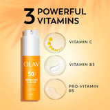 Olay Vitamin C Brighten & Glow Serum SPF 50 50ml, imported from the UK