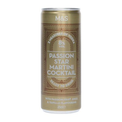 M&S Passion Star Martini, trinkfertiger Cocktail, 25 cl