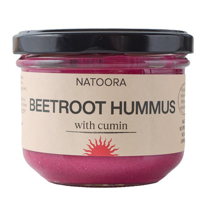Natoora Rote Bete Hummus mit Kreuzkümmel Hummus Dip 185g