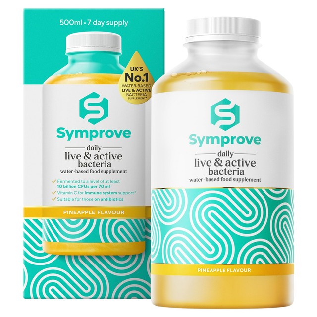 Symprove pineapple live bacteria drink supplement (British brand)
