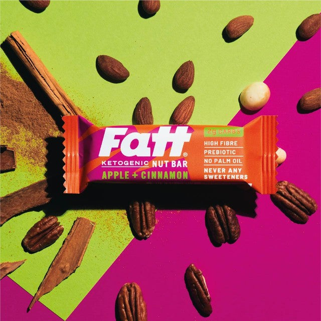 Fatt apple cinnamon nut bar 30g - British product