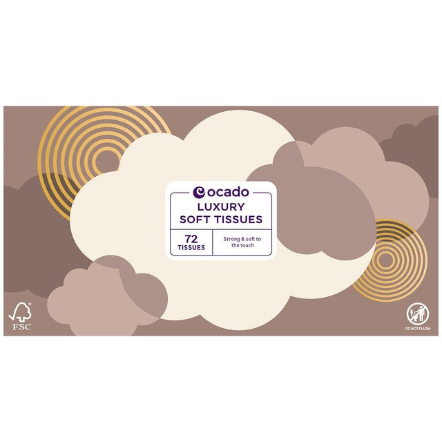 Ocado luxury soft tissues 72 pack, imported from the UK