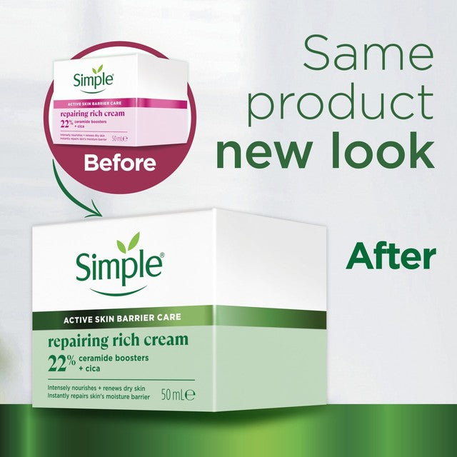 Simple Repairing Rich Face Cream 50ml (British brand)