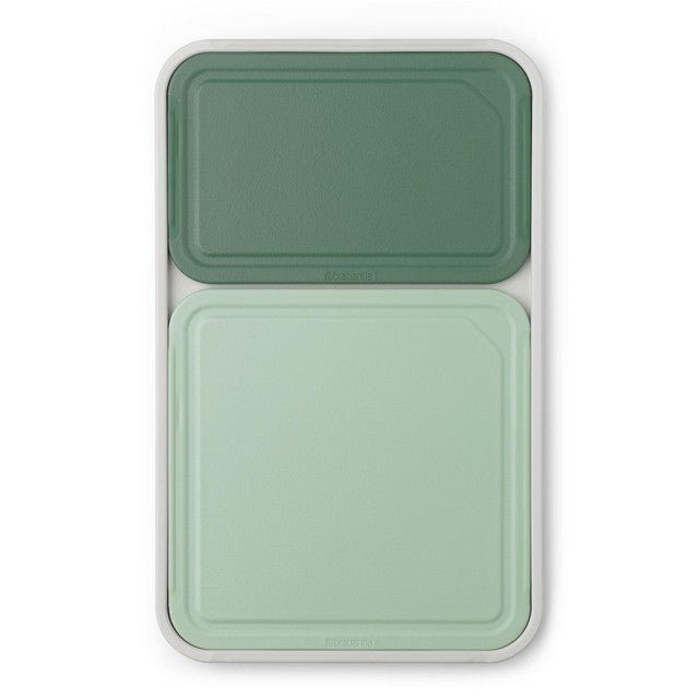 Brabantia chopping board set with small, medium, and large boards - British product
