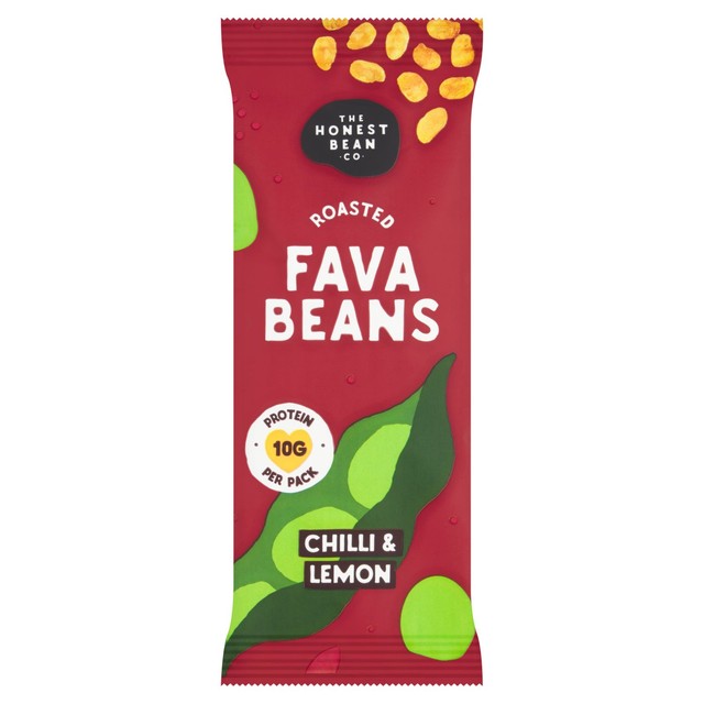 Honest Bean roasted fava beans chilli lemon 40g, UK version
