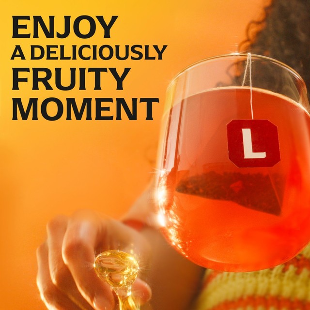 Lipton Berry Bliss fruit tea bags, imported from the UK