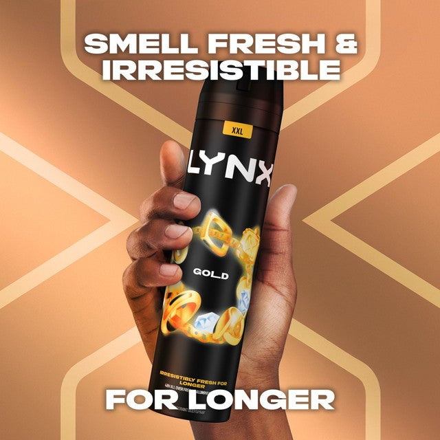 Lynx Gold deodorant body spray 250ml, UK version