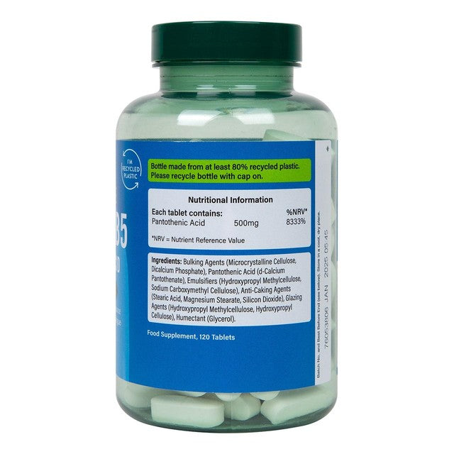 Holland Barrett Vitamin B5 500mg tablets 120 pack, UK version