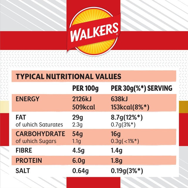 Walkers Bangers & Mash crisps 150g (British brand)
