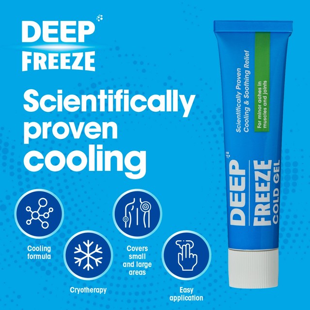 Deep Freeze Cold Gel 100g bottle - British product