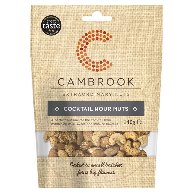 Cambrook Cocktail Hour Nuts with chilli and smoked flavours 140g - British product