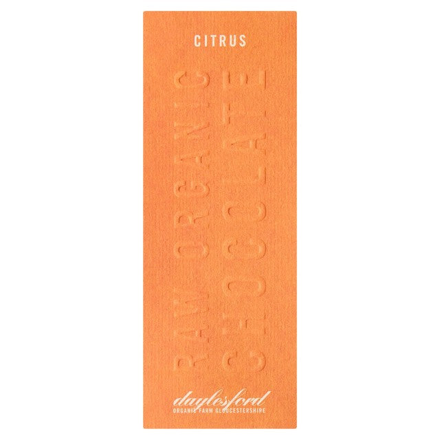 Daylesford Organic Raw Chocolate Bar Orange & Tangerine 50g - British product