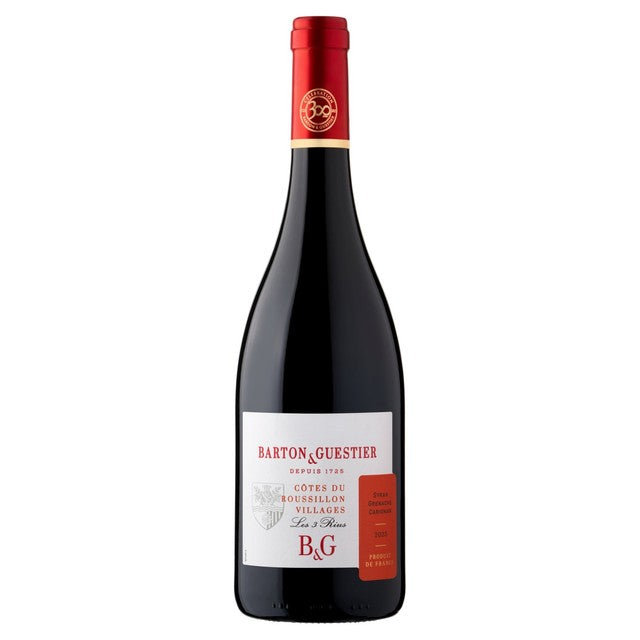 Barton Guestier Côtes du Roussillon red wine - British product