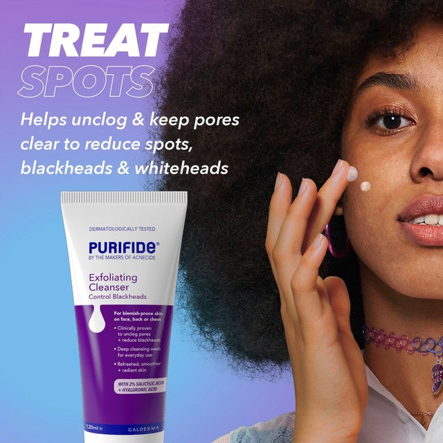Cetaphil Purifide Blackhead Control Scrub 120ml, imported from the UK
