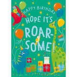 Abacus Roarsome Birthday Boy Card 17cm x 12cm, imported from the UK
